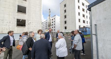 Point Presse Chantier Déconstruction Cité Le Bris